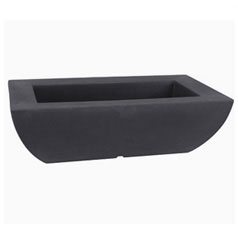 Jardineira rectangular rotomoldada - Antracite